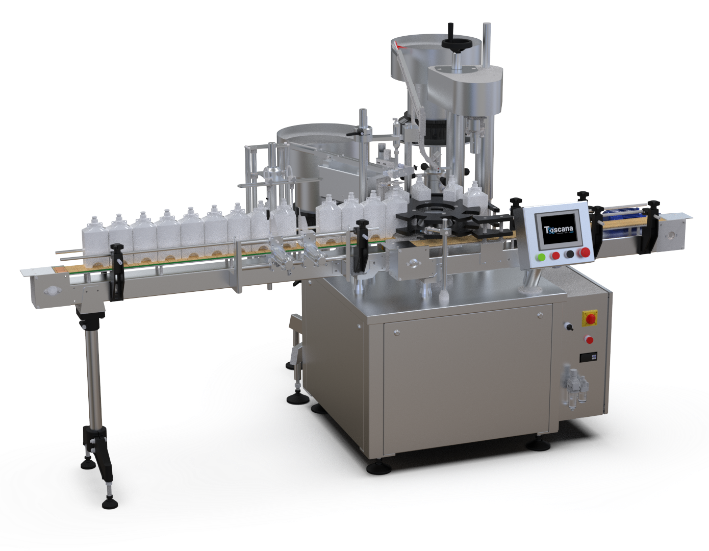 LLenadora y cerradora liquidos